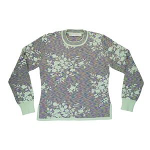 Vintage Camela Floral Pattern Sweatshirt Pullover‎ Women's Size 34 EUC